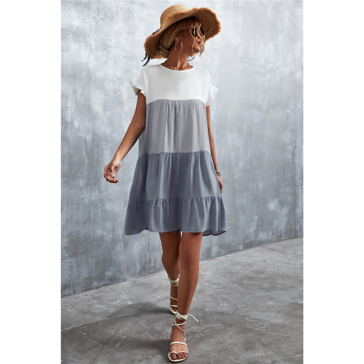Levoire | Robe d'été mini pour femmes Gris