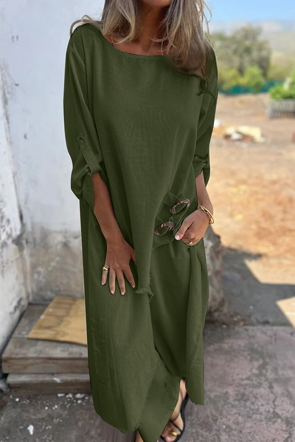 Levoire | Robe Vaivaton Liu'un arméen vert
