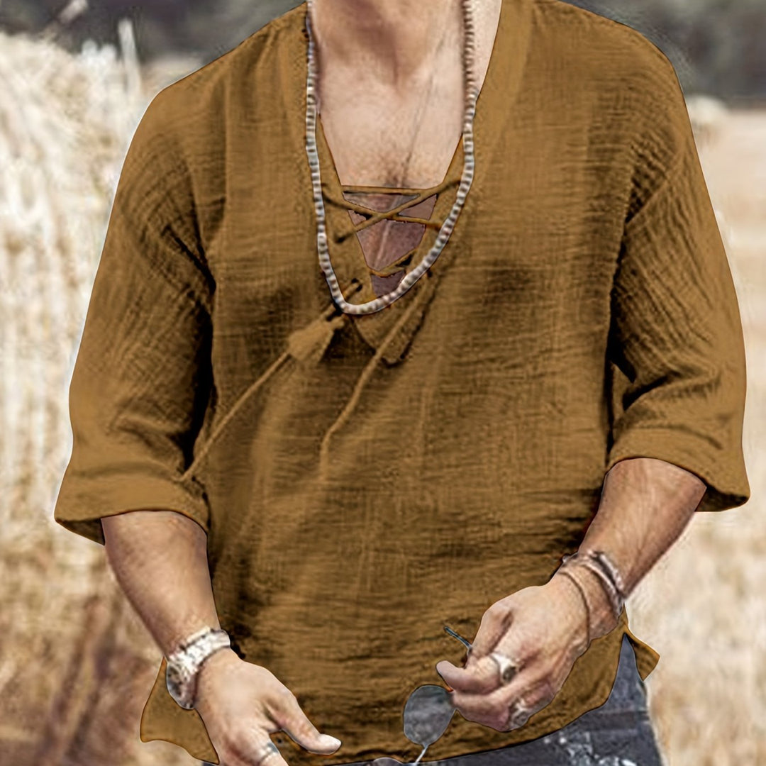 Levoire | T-Shirt V En Coton Respirant Pour Hommes
