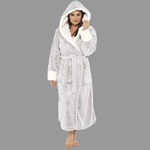Avriane | Peignoir de luxe - Femmes - Douce capuche et détails pratiques