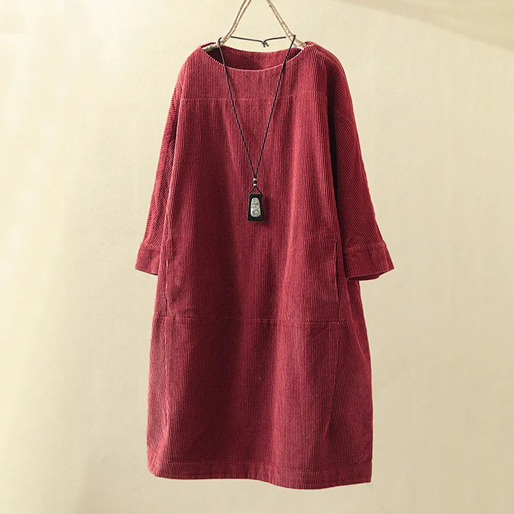Levoire | Robe À Cordon Stylée Rot