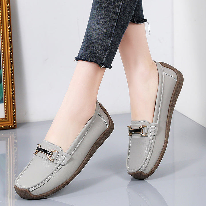 Levoire | Mocassins Plats Confortables Pour Femmes Avec Lacets Raumgrey 35.5