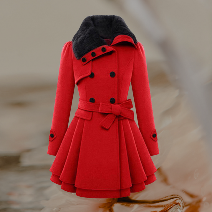 Levoire | Pull Double Boutonnage Manches Longues Rot