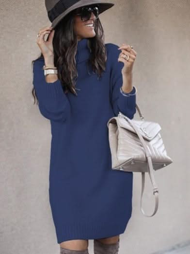 Levoire | Pörrökaula Confort Chic Pour Femmes Idéal Pour L'Automne Et Bleu