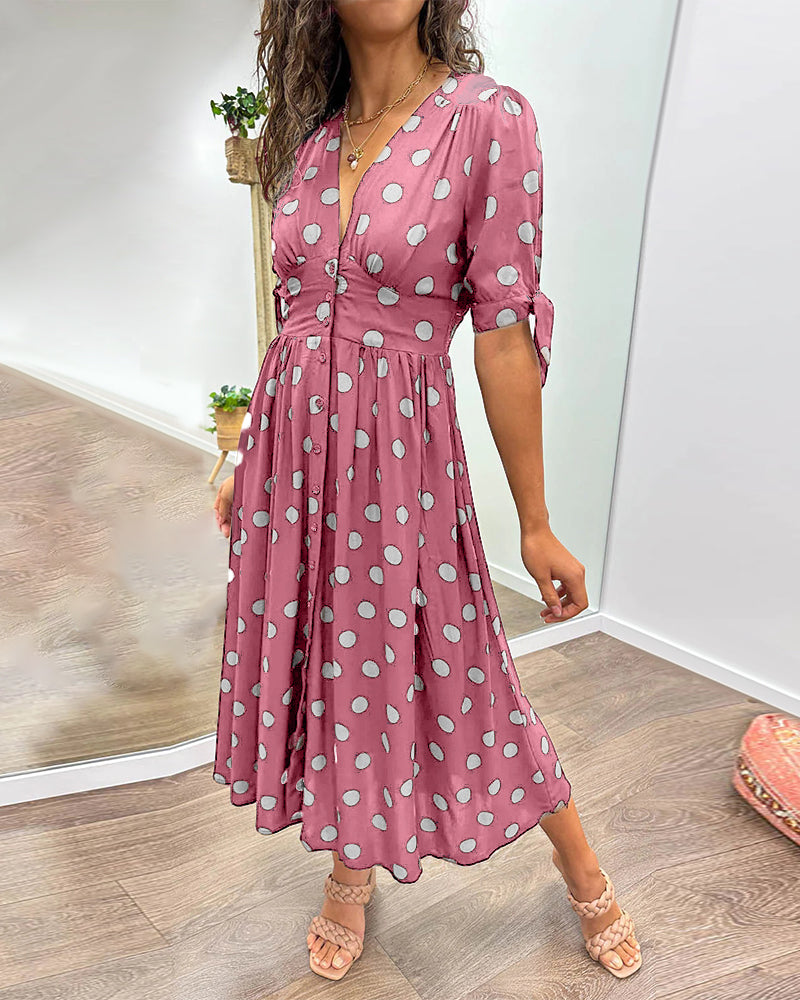 Levoire | Robe midi fleurs colorées