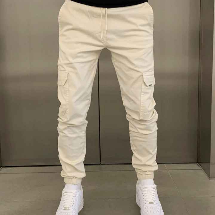 Levoire | Pantalons cargo élégants Beige