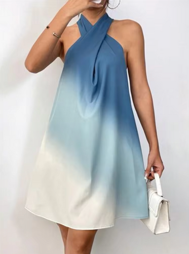 Levoire | Robe Dégradé Avec Col Halter