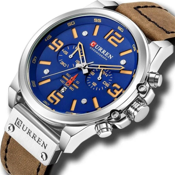 Levoire | Quartz Casual À La Mode Argent Bleu