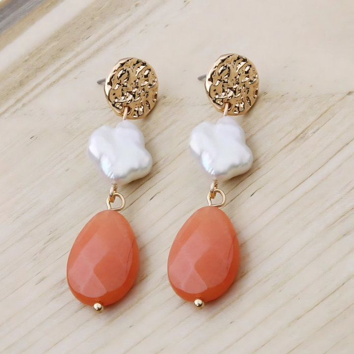 Levoire | Boucles D'Oreilles À Pointes Élégantes Or Orange