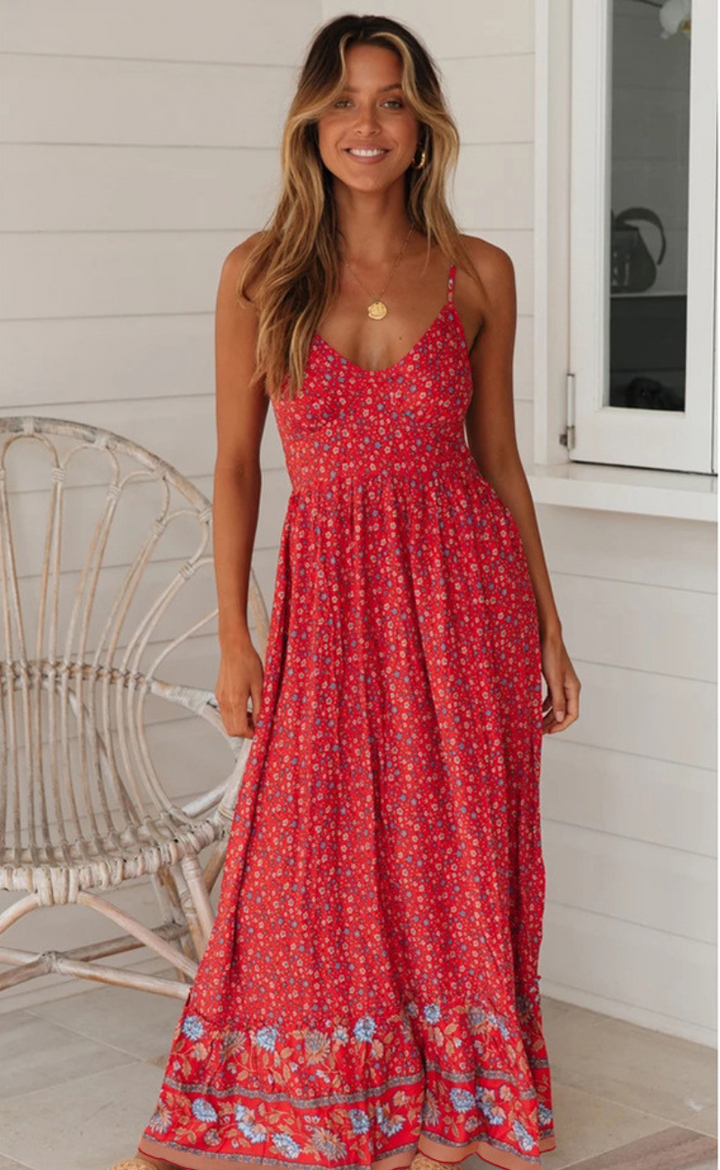 Levoire | Robe femme bohème Rouge
