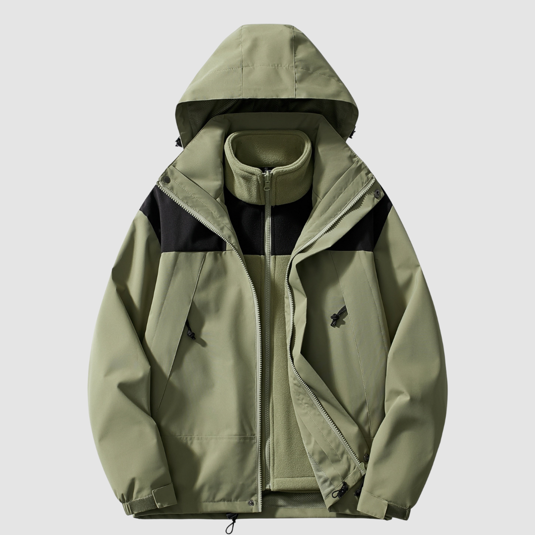 3-en-1 Veste en Fleece d'Hiver Confort | R&B