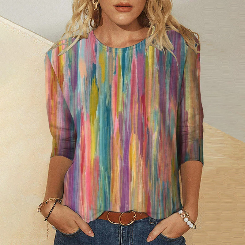 Levoire | Chemise Avec Dégradé De Couleur Vintage Multicolore