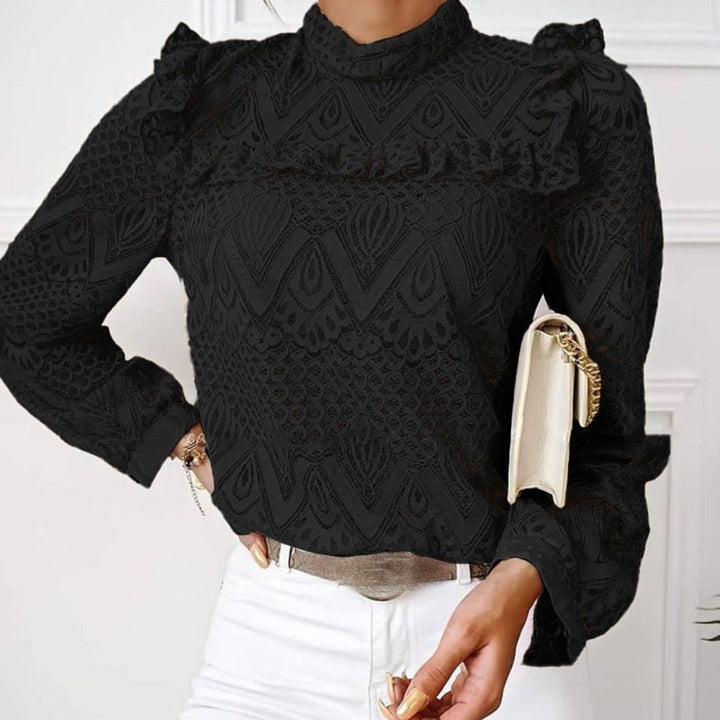 Levoire | Chemise Extravagante À Manches Longues Pour Femmes Noir