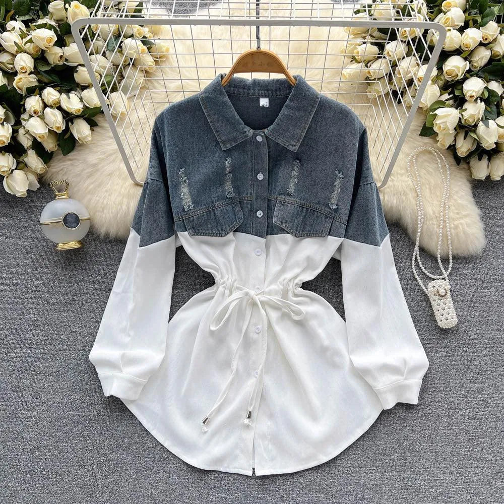 Levoire | Pull femme avec couleur contrastée Blanc Taille moyenne