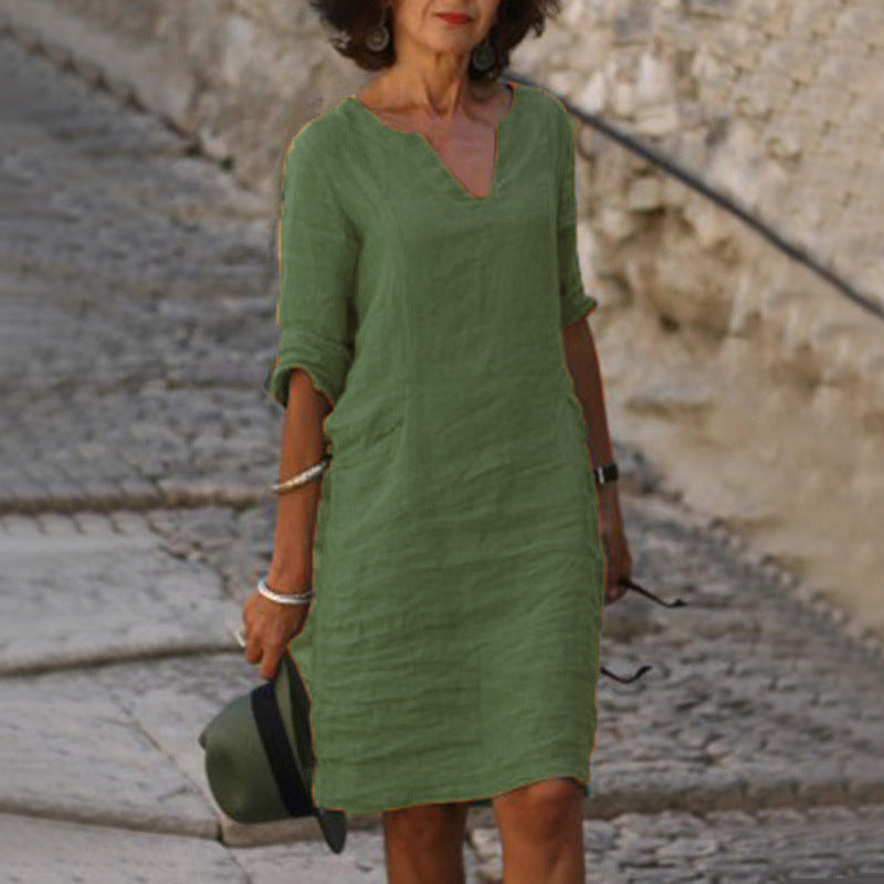 Levoire | Robe Intemporelle Vert foncé