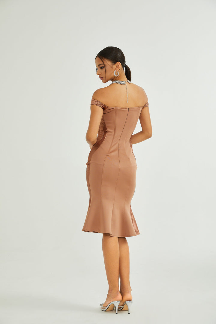Levoire | Bustier Style Robe Midi Ajustée