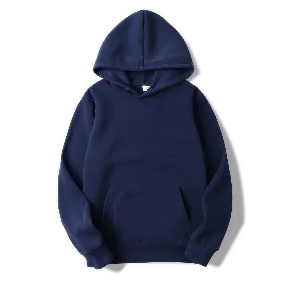 Levoire | Unisex Huppari Collegepaita, Jossa On Huppu Ja Mukava Neule Merensininen