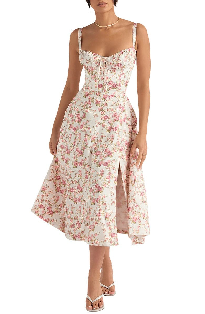 Levoire | Robe Bustier À Fleurs