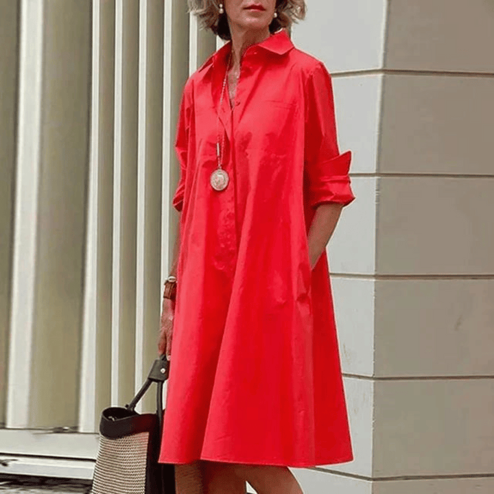 Levoire | Robe Longue Fluide Élégante Rot