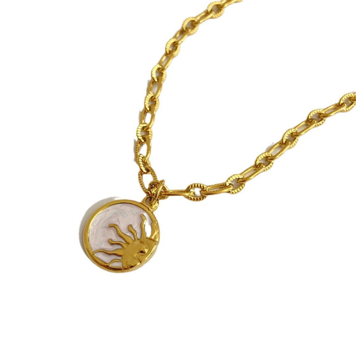 Levoire | Pendentif Soleil Et Lune En Acier Titan