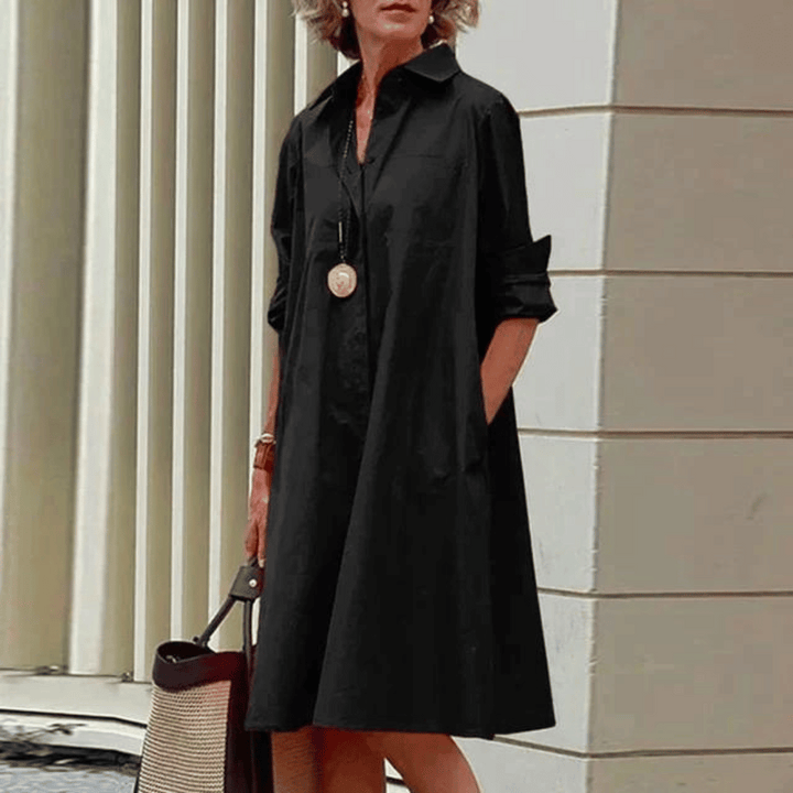 Levoire | Robe Longue Fluide Élégante Noir