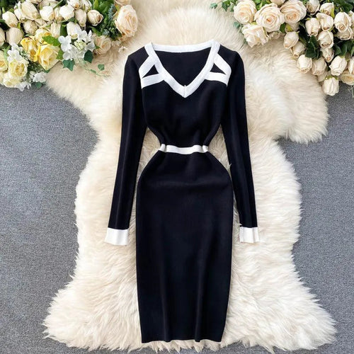 Levoire | Robe tricotée avec un bas de robe basique
