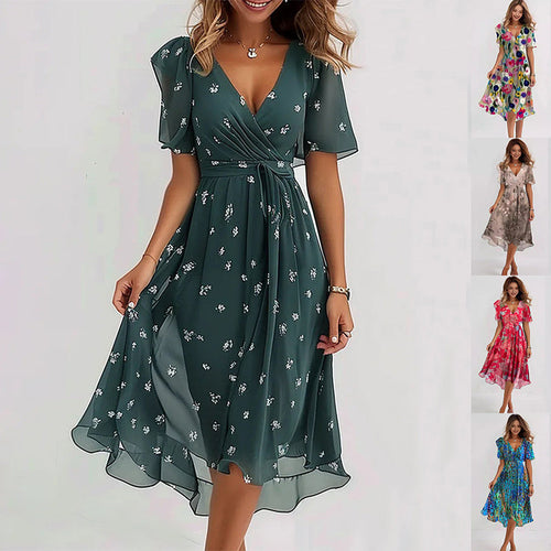 Levoire | Eloisa Abstrait Midi-Robe
