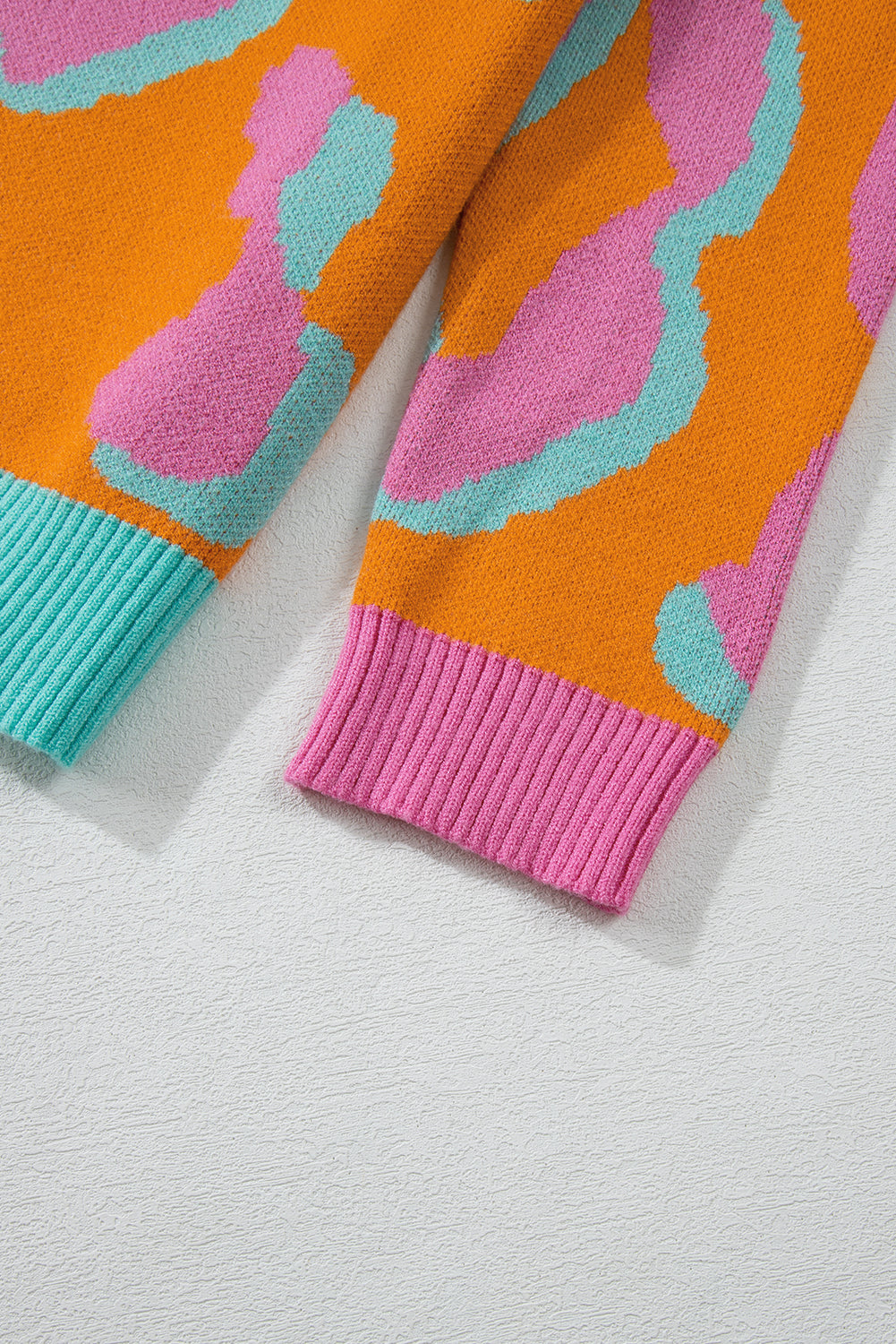 Levoire | Pull Colorblock À Motif Léopard Vivant Pour Femmes