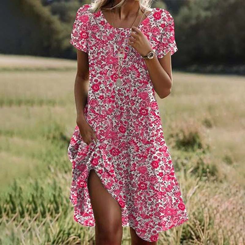 Levoire | Robe vintage à motifs floraux Rot