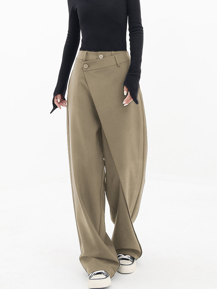 Levoire | Pantalon Large Pour Femmes Pour Le Look D'Été Khaki