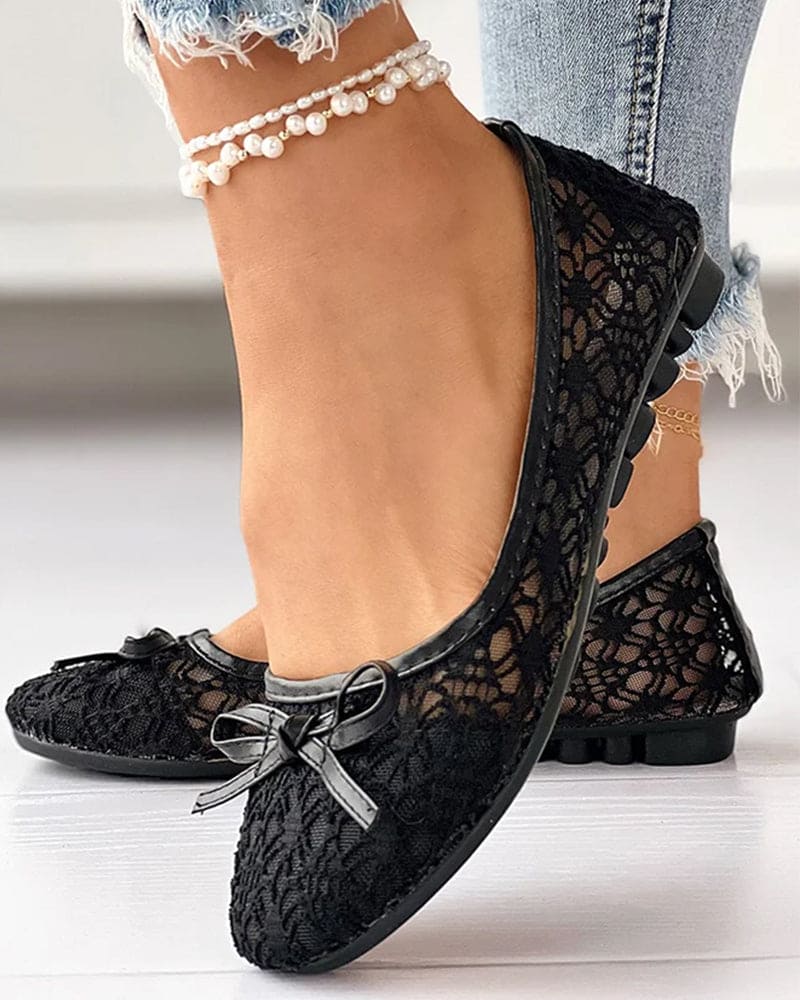 Levoire | Chaussures À Semelle Plate, Bout Rond Et Mesh