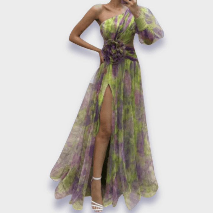 Levoire | Robe Élégante Fait Main Vert