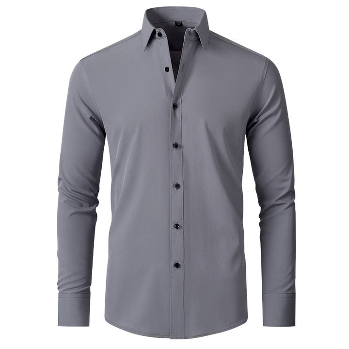 Levoire | Chemise Stretch/Tricot Sans Coutures Gris