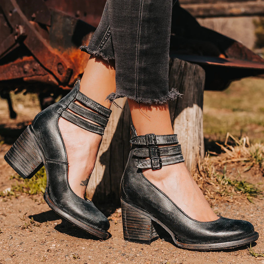 Levoire | Talons hauts avec rembourrage confortable pour les pieds Noir