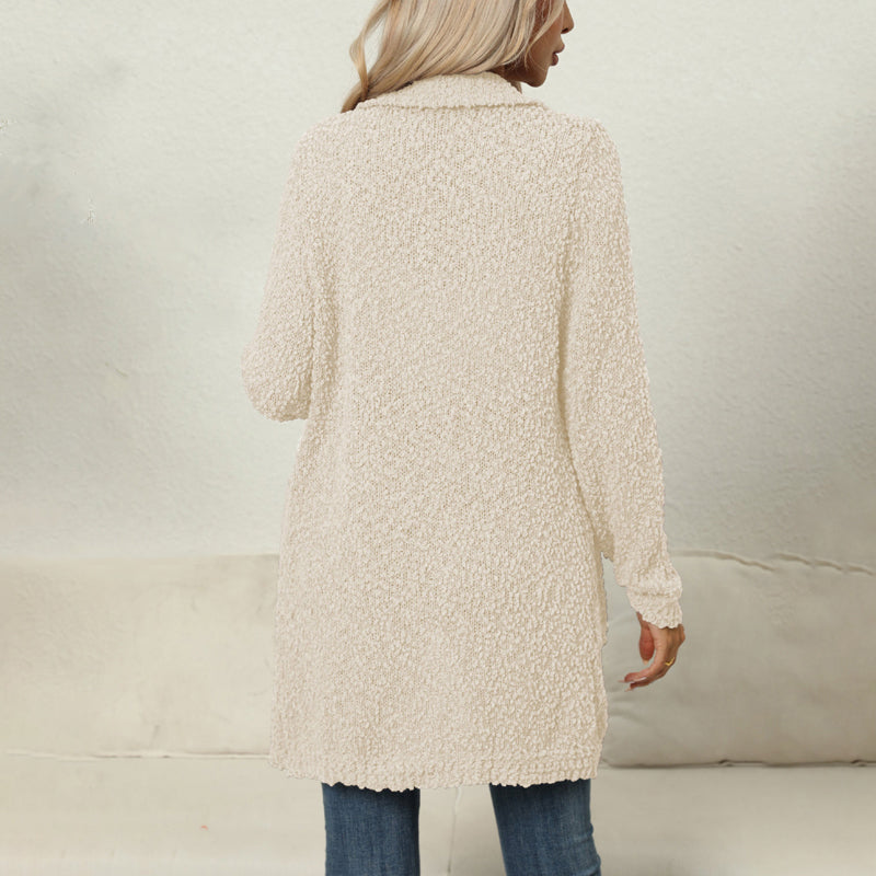 Levoire | Veste En Tricot Unie Décontractée Pour Femmes