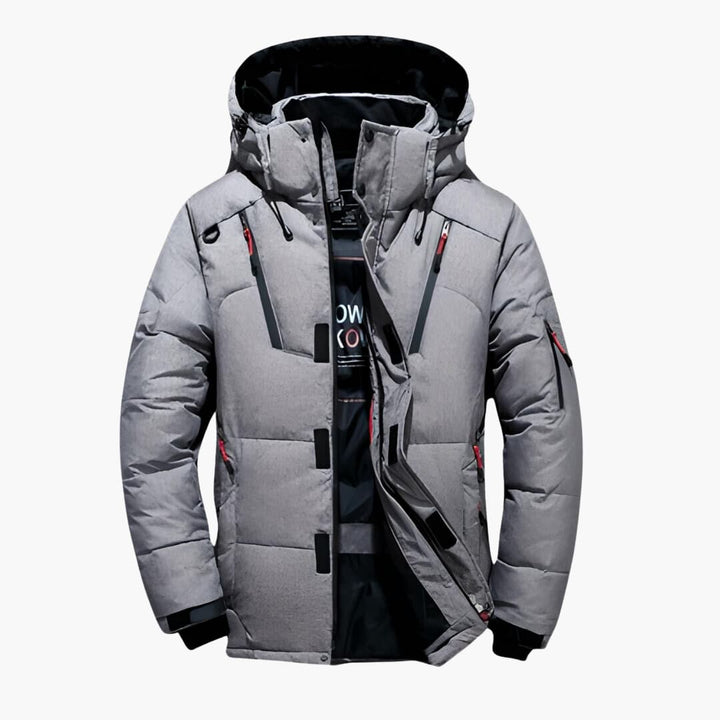 Levoire | Veste en duvet résistant au vent et à la pluie Gris