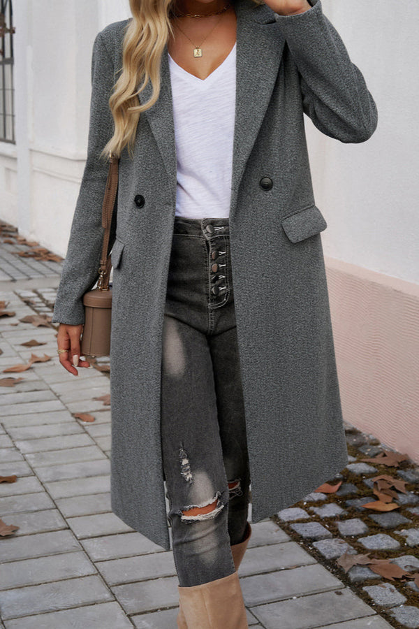 Levoire | Manteau Long Pour Femmes Avec Design Élégant À Double Bouton