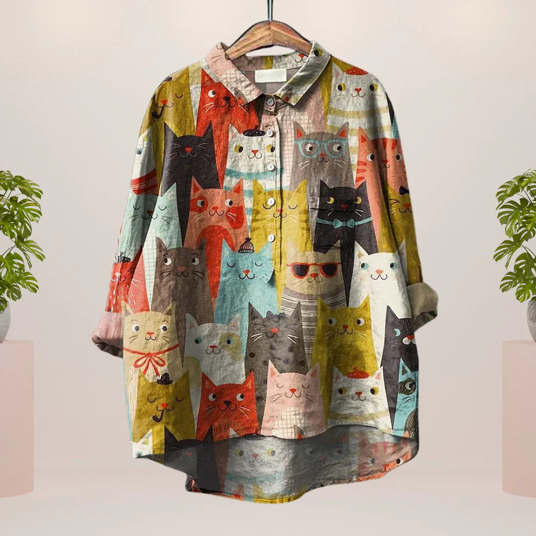 Levoire | T-Shirt Play Avec Impression Artistique Kat couleurs
