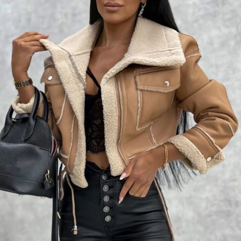 Levoire | Manteau Long Avec Manches Chaudes Et Poches Khaki