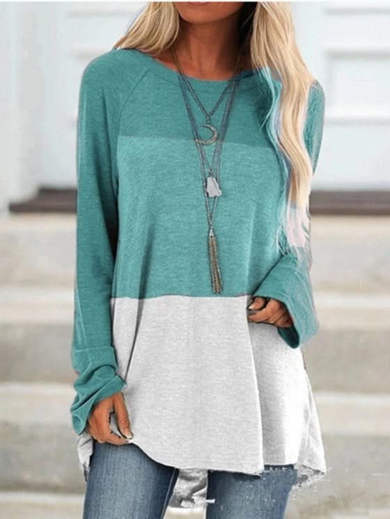 Levoire | Rento Long Sleeve Round Neck Bleu clair