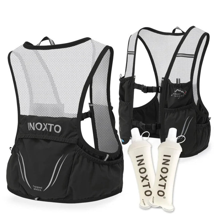 Levoire | Gilet Trailrunning avec 2 Bouteilles Souples Hydratation