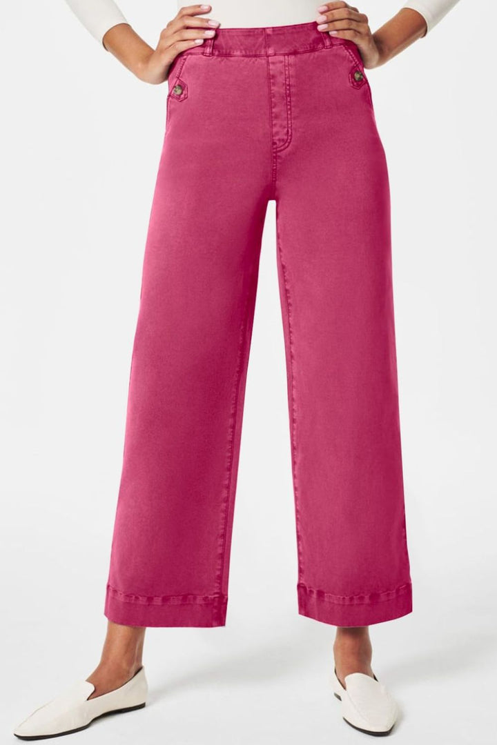 Levoire | Jean Taille Haute Avec Poches Classiques, Élégant Et Polyvalent Rose fuchsia