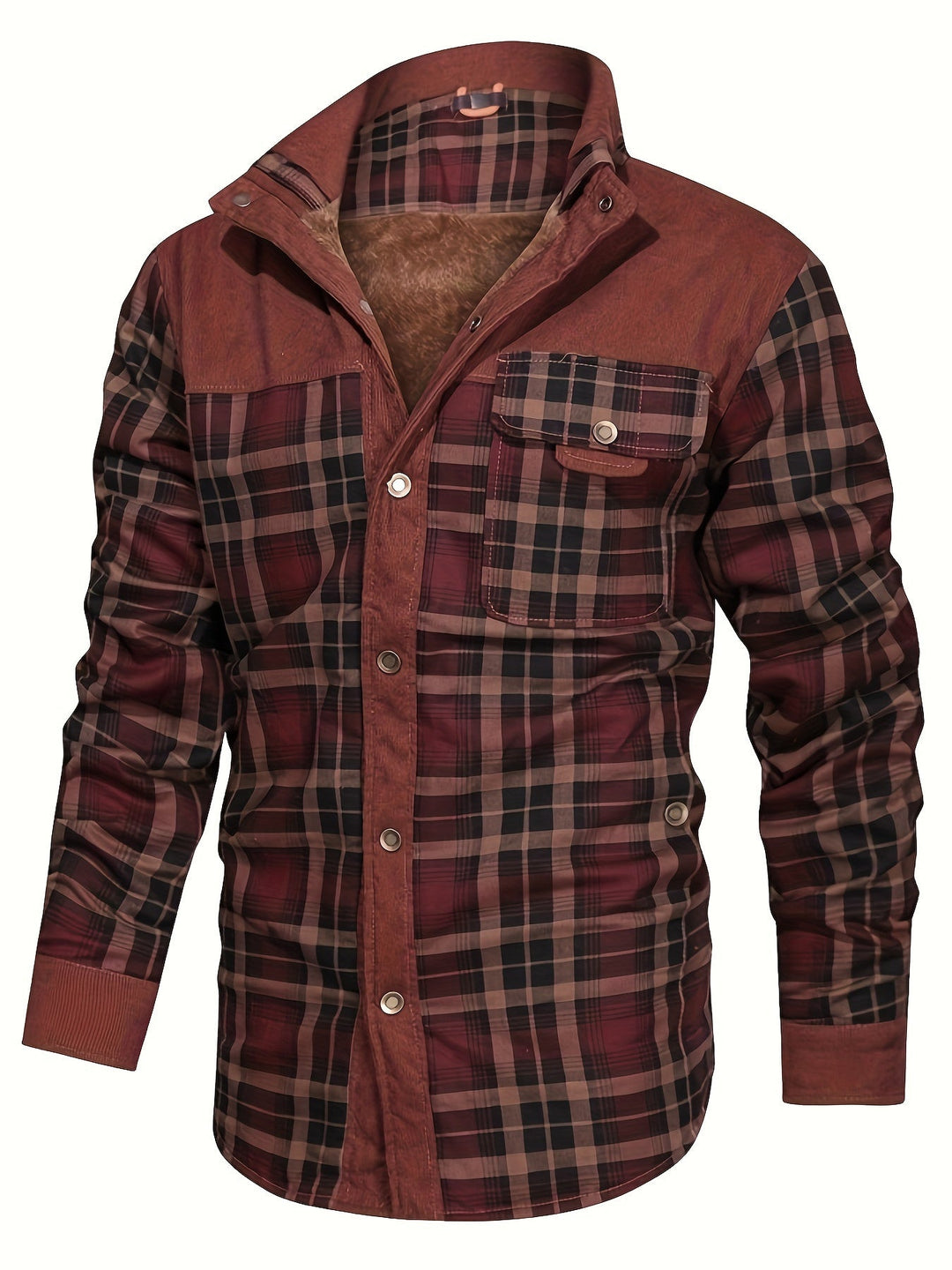 Levoire | Veste Pour Homme Élégante En Coton Chaud Châtaigne