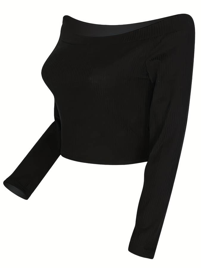 Levoire | Chemise À Manches Longues Décolletée Sur Les Épaules
