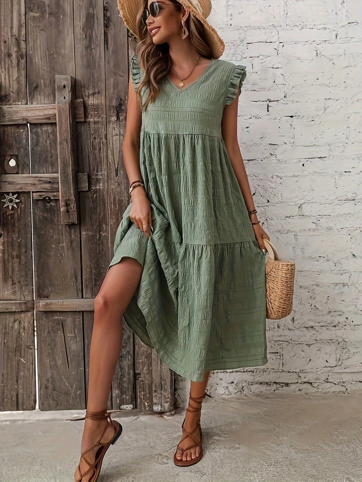 Levoire | Robe D'Été Ludique Khaki
