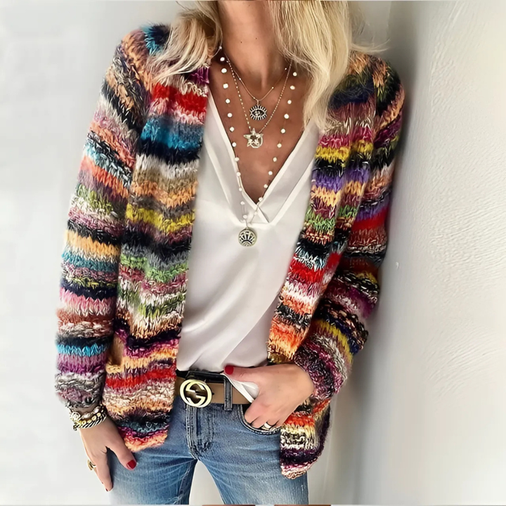 Levoire | Veste Élégante Multicolore Pour Femmes Rot