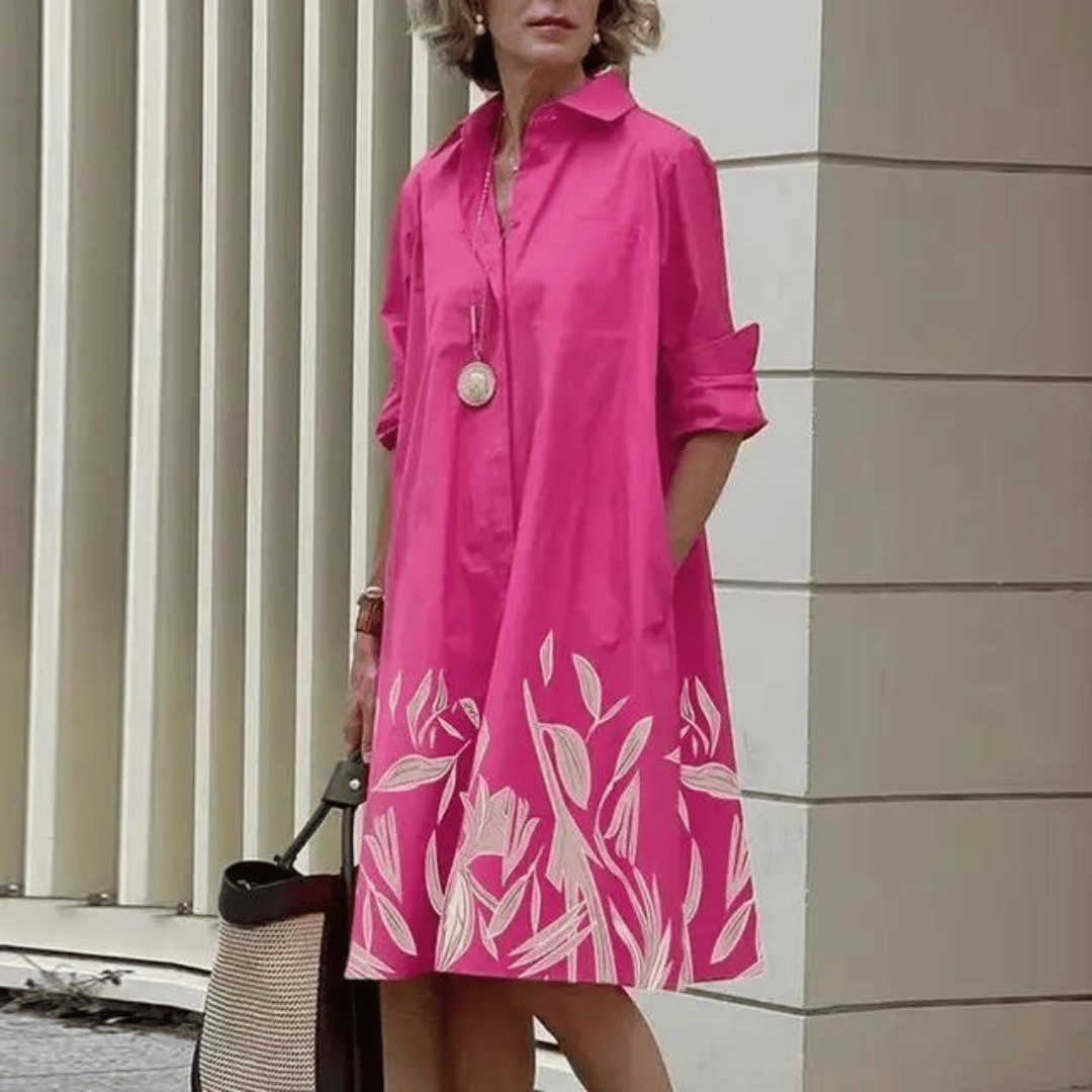 Levoire | Robe Longue Fluide Élégante Rosa floral