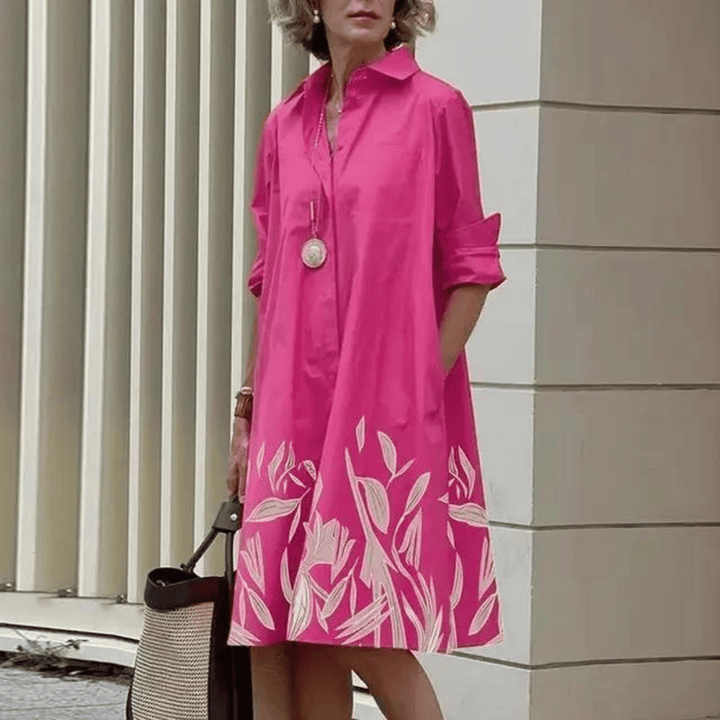 Levoire | Robe Longue Fluide Élégante Rosa floral