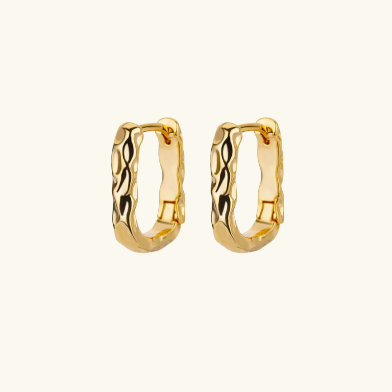 Levoire | Boucles D'Oreilles Hoops Geverhottuja Weinlese Or 18mm
