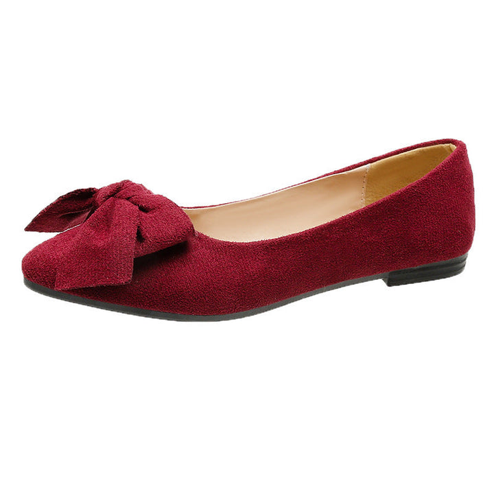 Levoire | Chaussures plates avec un grand nœud